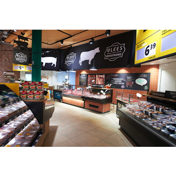 Studio Königshausen's retail design for Jumbo Supermarket in Breda, The Netherlands, aims to enhance the food shopping experience. Jumbo, a family-owned supermarket chain, wanted to elevate food preparation and enjoyment in their stores while maintaining affordability and convenience.